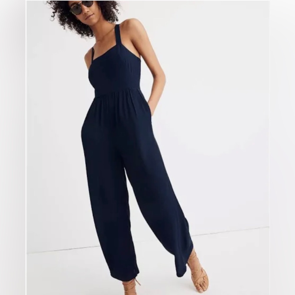 Madewell Smocked Jumpsuit